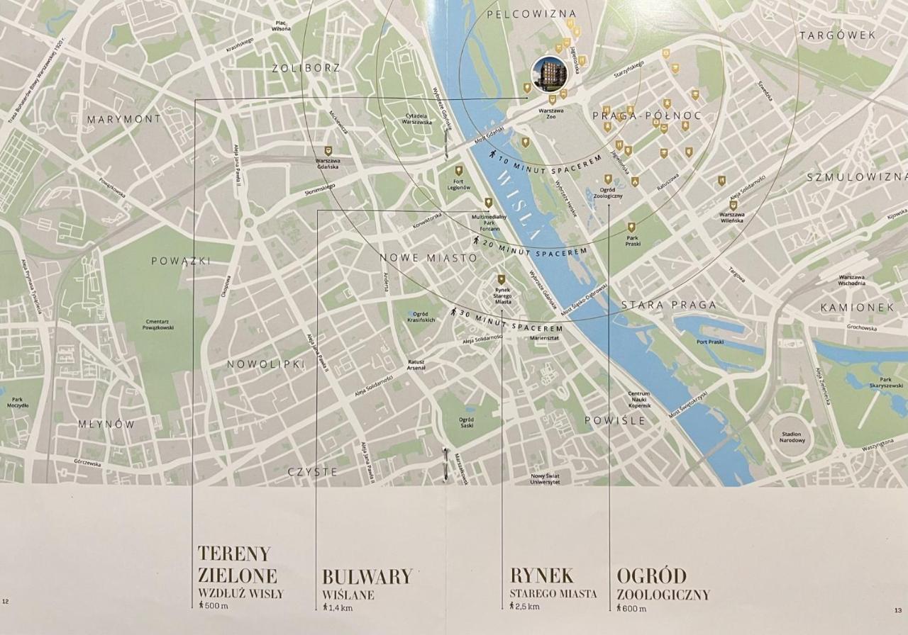 Warsaw Downtown View 3 Rooms 60M2+ Free Garage 2Km Old Town Metro 9Min Tram Buitenkant foto